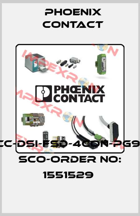 SACC-DSI-FSD-4CON-PG9/0,5 SCO-ORDER NO: 1551529  Phoenix Contact