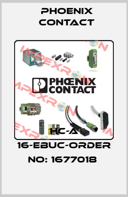 HC-A 16-EBUC-ORDER NO: 1677018  Phoenix Contact