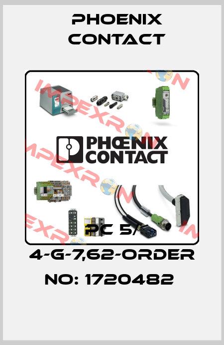 PC 5/ 4-G-7,62-ORDER NO: 1720482  Phoenix Contact