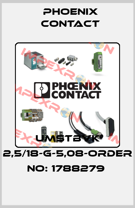 UMSTBVK 2,5/18-G-5,08-ORDER NO: 1788279  Phoenix Contact
