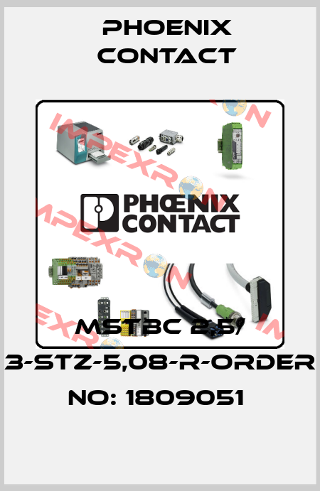 MSTBC 2,5/ 3-STZ-5,08-R-ORDER NO: 1809051  Phoenix Contact