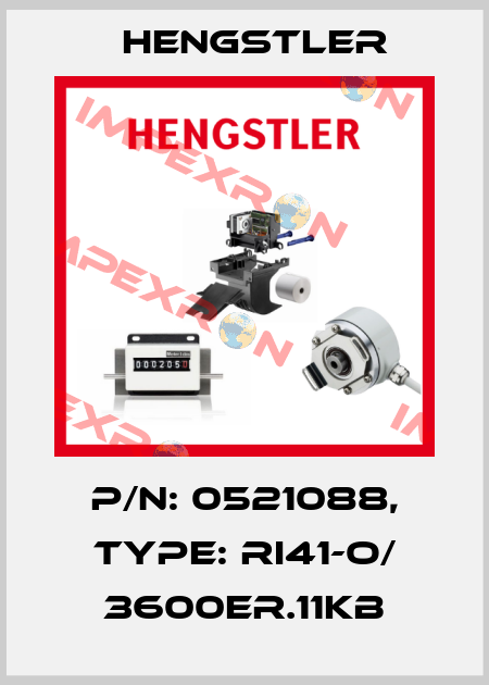 p/n: 0521088, Type: RI41-O/ 3600ER.11KB Hengstler