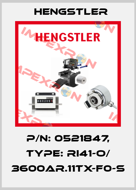 p/n: 0521847, Type: RI41-O/ 3600AR.11TX-F0-S Hengstler