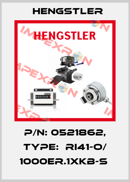 P/N: 0521862, Type:  RI41-O/ 1000ER.1XKB-S  Hengstler