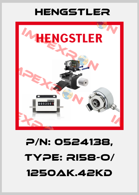 p/n: 0524138, Type: RI58-O/ 1250AK.42KD Hengstler