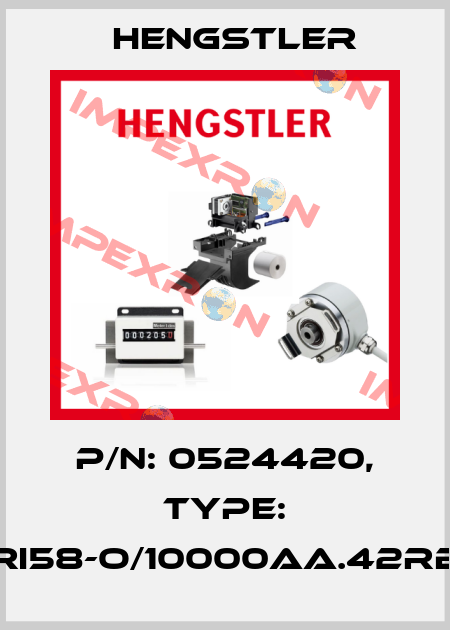 p/n: 0524420, Type: RI58-O/10000AA.42RB Hengstler