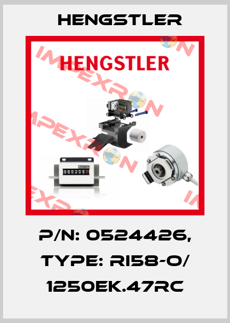 p/n: 0524426, Type: RI58-O/ 1250EK.47RC Hengstler