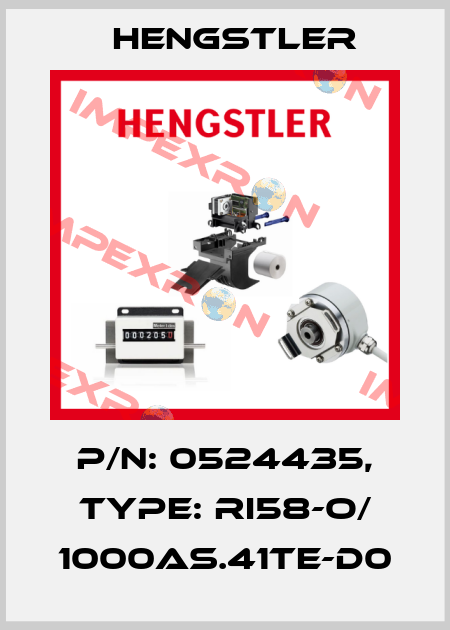 p/n: 0524435, Type: RI58-O/ 1000AS.41TE-D0 Hengstler