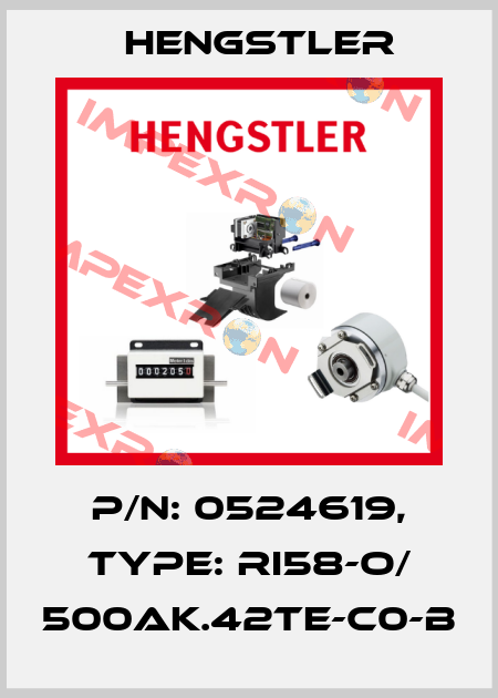 p/n: 0524619, Type: RI58-O/ 500AK.42TE-C0-B Hengstler