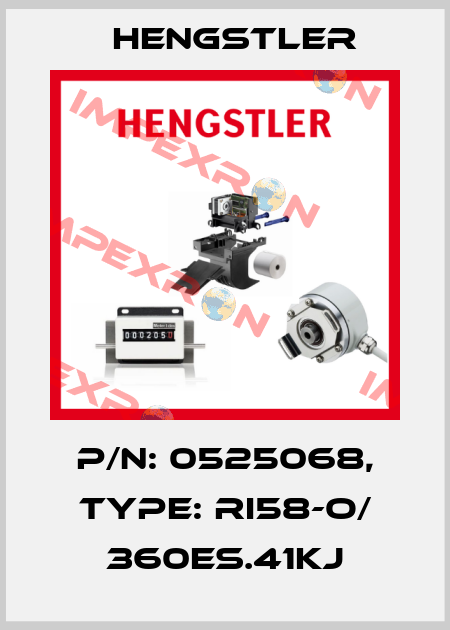 p/n: 0525068, Type: RI58-O/ 360ES.41KJ Hengstler