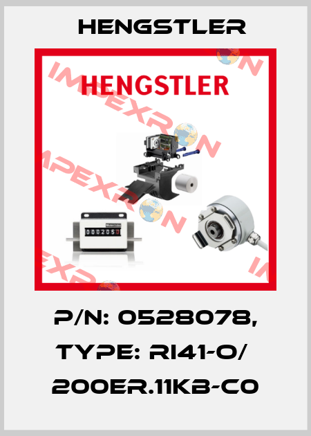 p/n: 0528078, Type: RI41-O/  200ER.11KB-C0 Hengstler