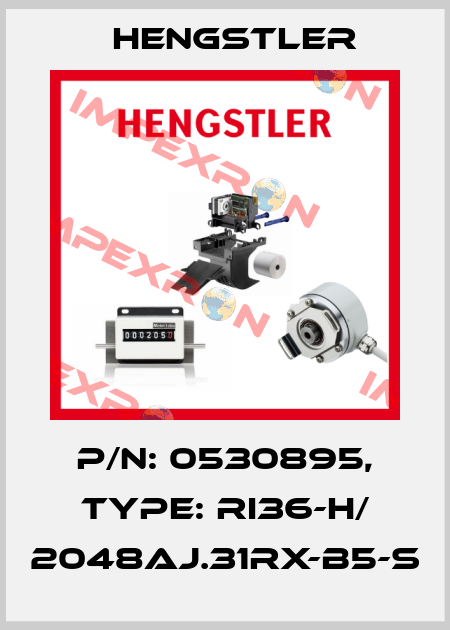 p/n: 0530895, Type: RI36-H/ 2048AJ.31RX-B5-S Hengstler