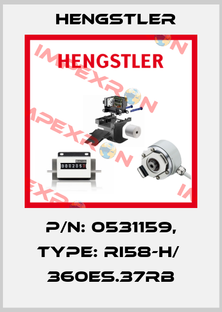 p/n: 0531159, Type: RI58-H/  360ES.37RB Hengstler