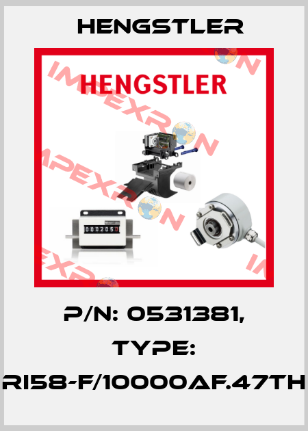 p/n: 0531381, Type: RI58-F/10000AF.47TH Hengstler
