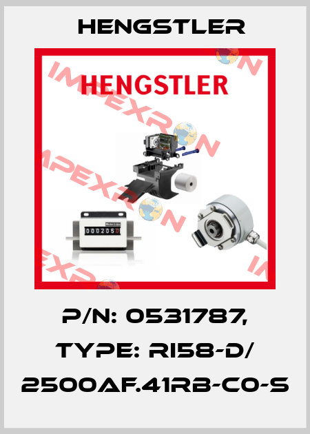 p/n: 0531787, Type: RI58-D/ 2500AF.41RB-C0-S Hengstler