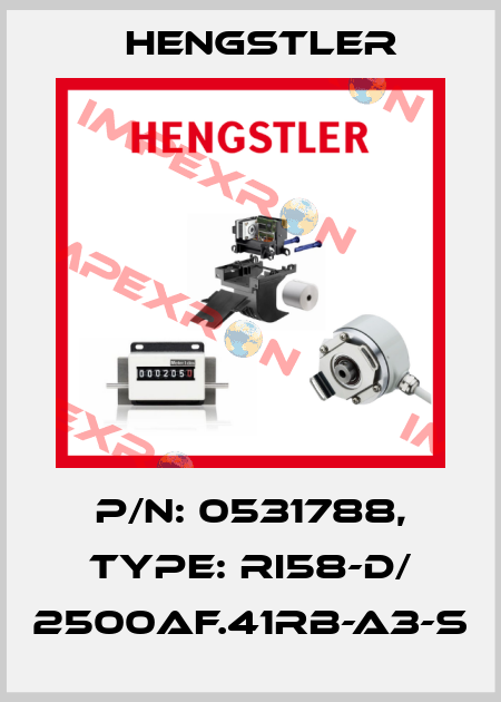 p/n: 0531788, Type: RI58-D/ 2500AF.41RB-A3-S Hengstler