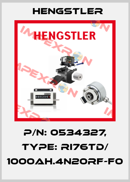 p/n: 0534327, Type: RI76TD/ 1000AH.4N20RF-F0 Hengstler