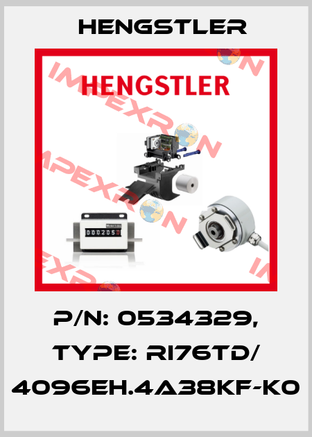 p/n: 0534329, Type: RI76TD/ 4096EH.4A38KF-K0 Hengstler