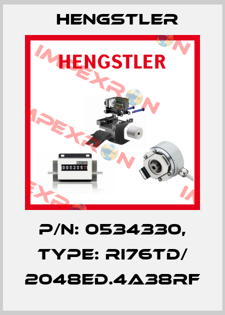 p/n: 0534330, Type: RI76TD/ 2048ED.4A38RF Hengstler