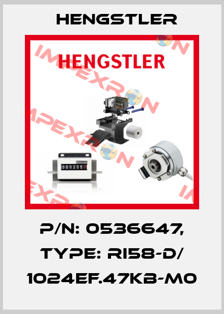 p/n: 0536647, Type: RI58-D/ 1024EF.47KB-M0 Hengstler