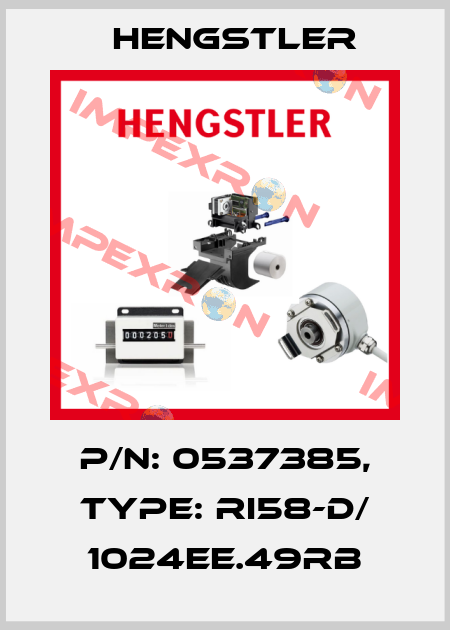 p/n: 0537385, Type: RI58-D/ 1024EE.49RB Hengstler