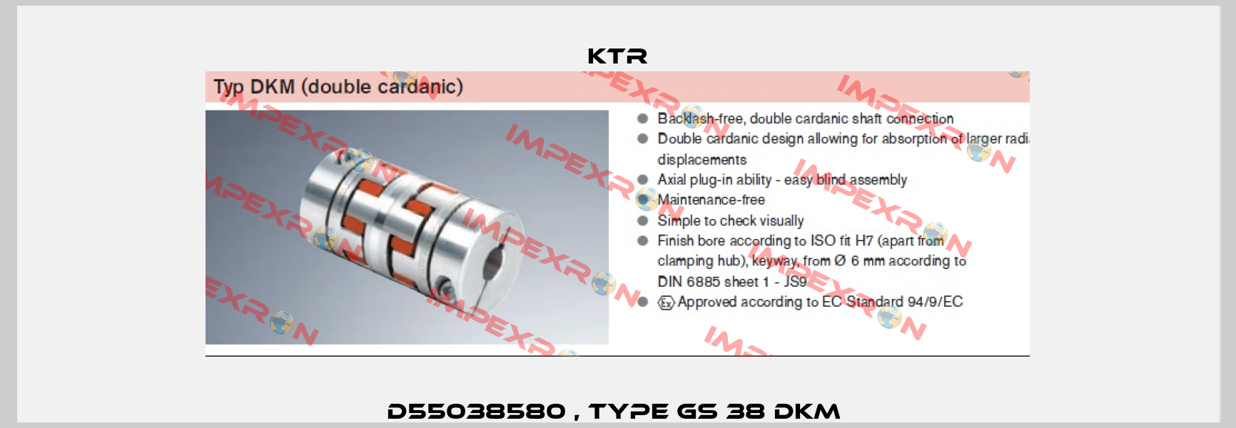 D55038580 , type GS 38 DKM  KTR