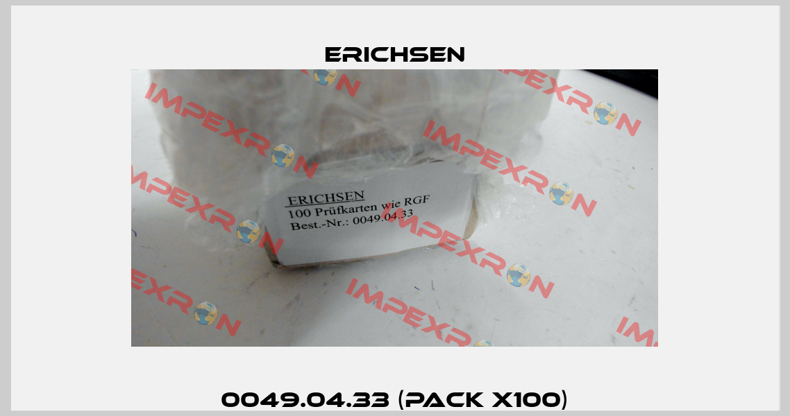 0049.04.33 (pack x100) Erichsen