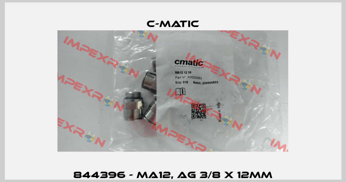 844396 - MA12, AG 3/8 x 12mm C-Matic