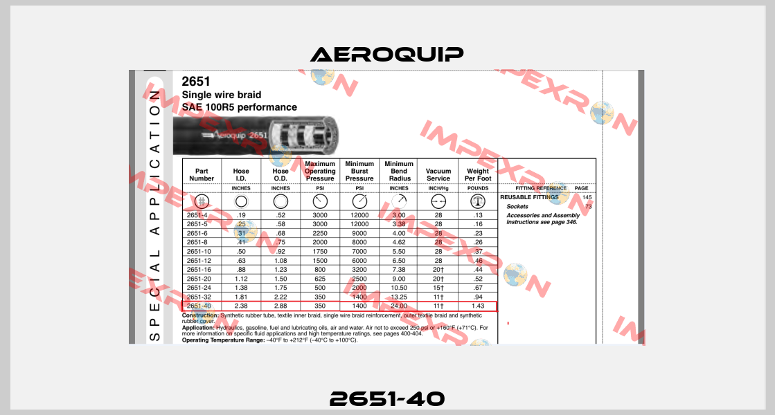 2651-40 Aeroquip