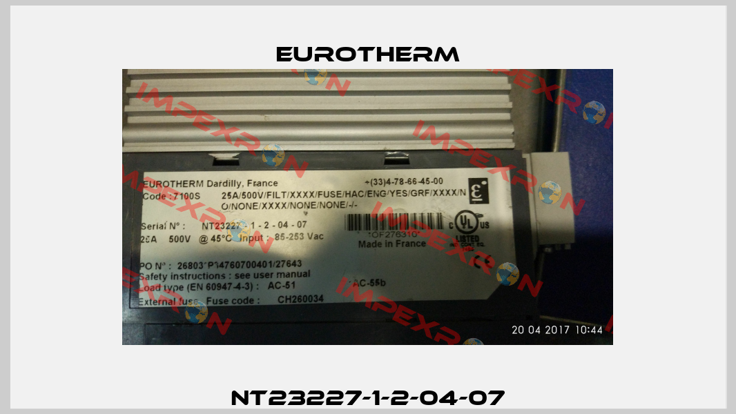 NT23227-1-2-04-07 Eurotherm