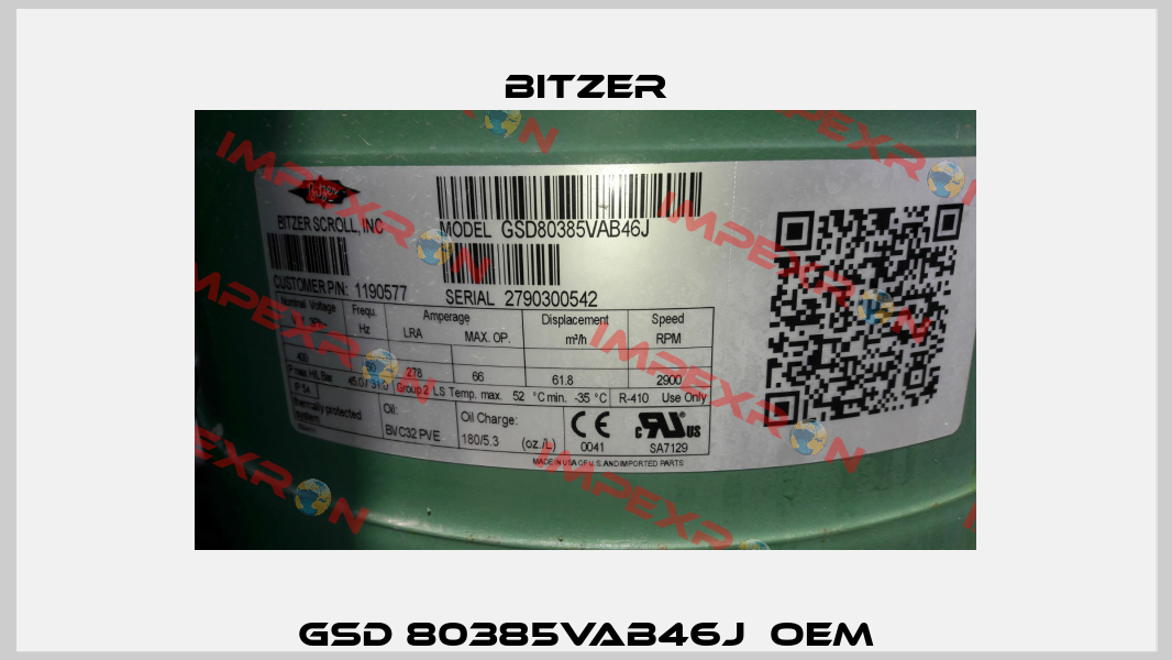  GSD 80385VAB46J  OEM  Bitzer