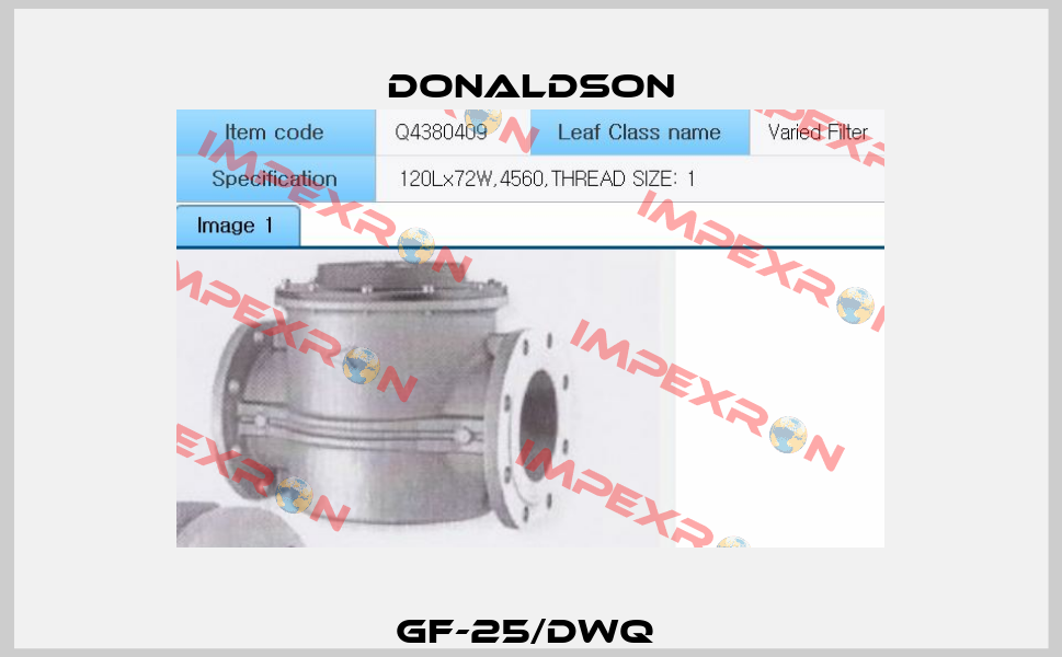 GF-25/DWQ  Donaldson