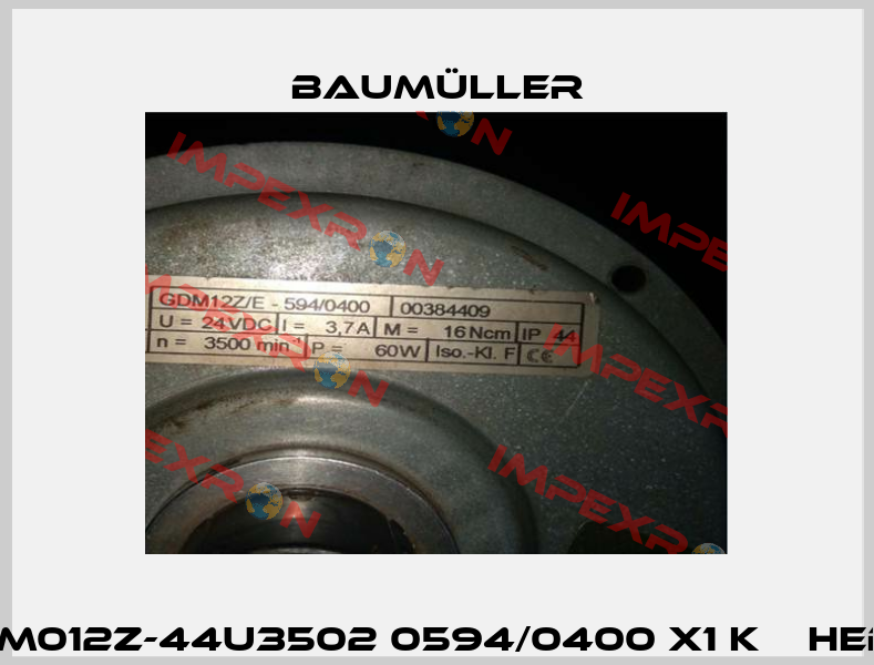 GDM012Z-44U3502 0594/0400 x1 K С HEDS  Baumüller