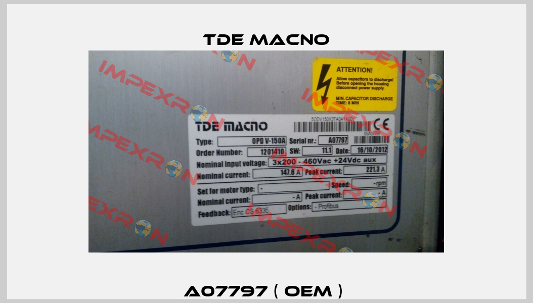 A07797 ( OEM )  TDE MACNO