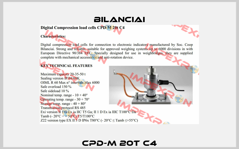 CPD-M 20t C4 Bilanciai