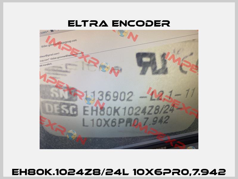 EH80K.1024Z8/24L 10X6PR0,7.942 Eltra Encoder