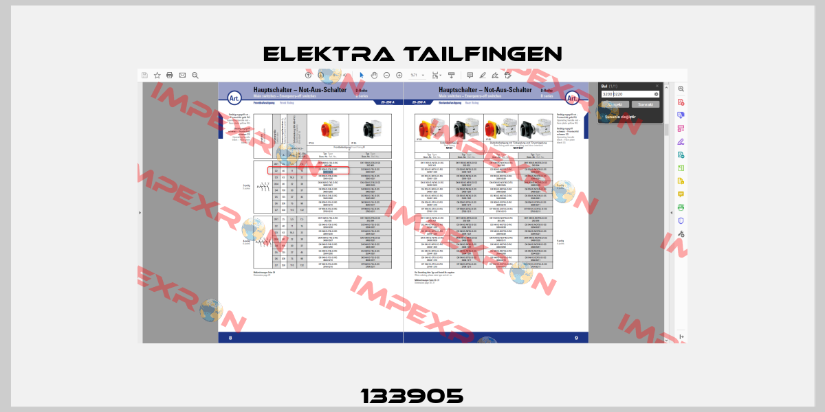 133905 Elektra Tailfingen