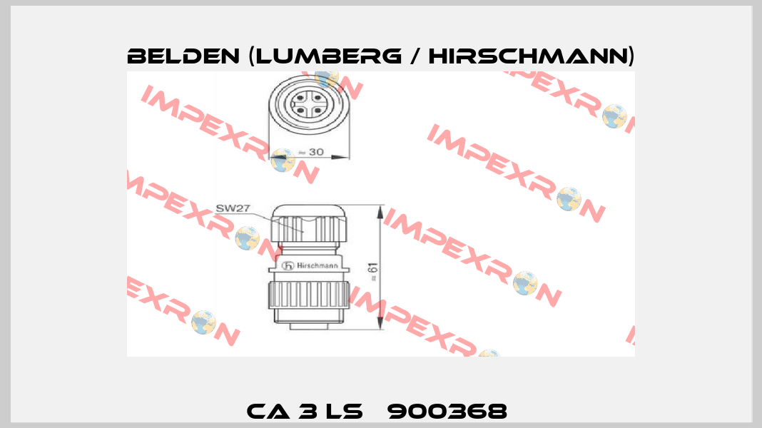 CA 3 LS   900368  Belden (Lumberg / Hirschmann)
