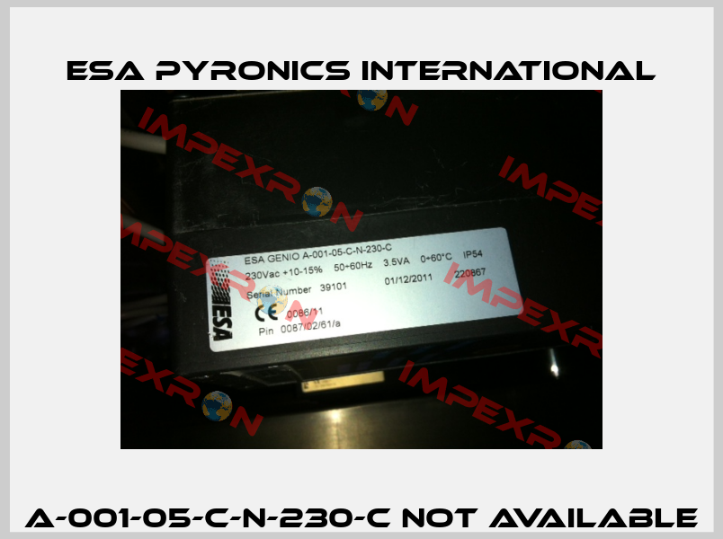 A-001-05-C-N-230-C not available ESA Pyronics International
