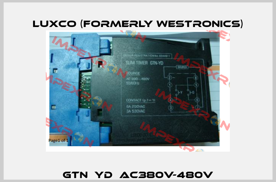 GTN  YD  AC380V-480V Luxco (formerly Westronics)