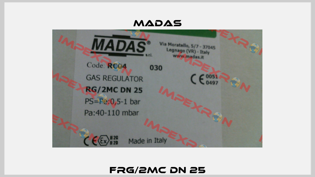 FRG/2MC DN 25 Madas