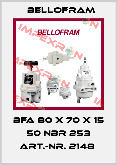 BFA 80 x 70 x 15 50 NBR 253 Art.-Nr. 2148  Bellofram