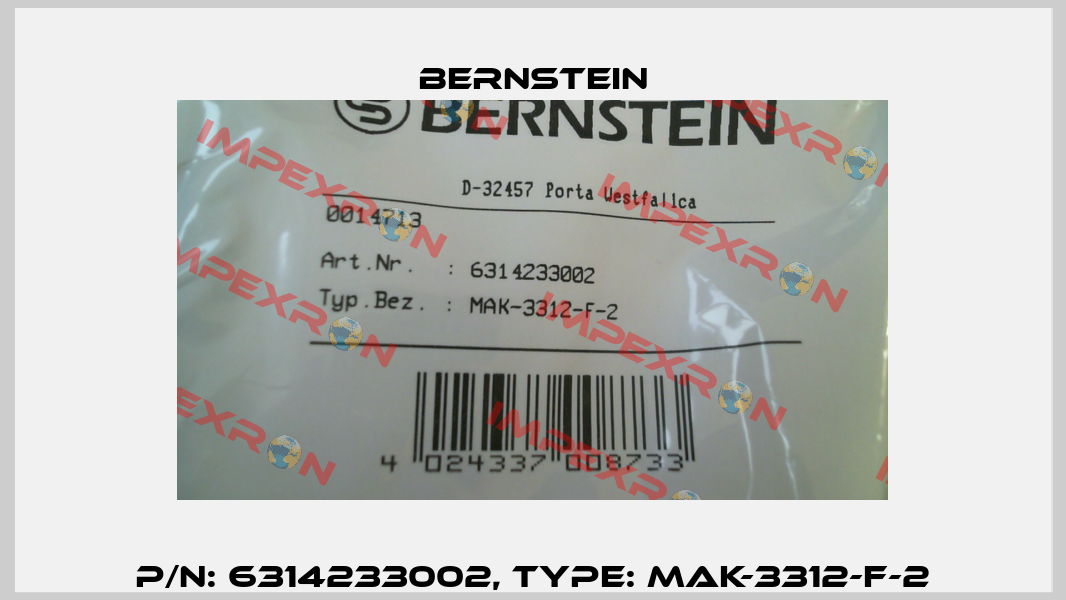 p/n: 6314233002, Type: MAK-3312-F-2 Bernstein