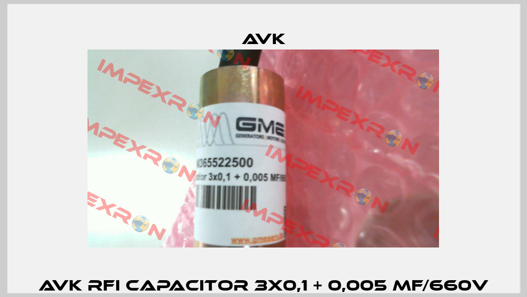 AvK RFI capacitor 3x0,1 + 0,005 MF/660V AVK