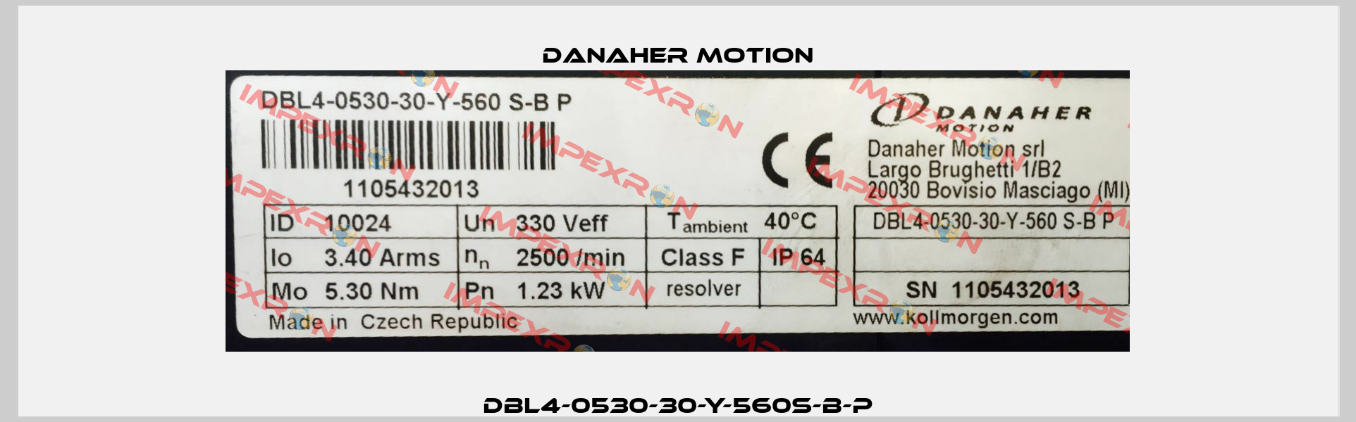 DBL4-0530-30-Y-560S-B-P Danaher Motion