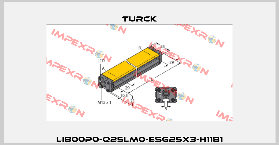 LI800P0-Q25LM0-ESG25X3-H1181 Turck