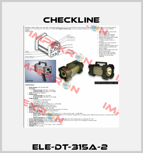 ELE-DT-315A-2  Checkline