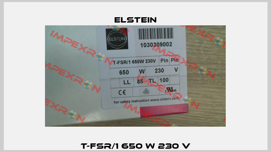 T-FSR/1 650 W 230 V Elstein