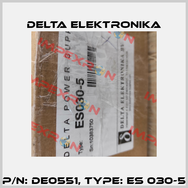 P/N: DE0551, Type: ES 030-5 Delta Elektronika